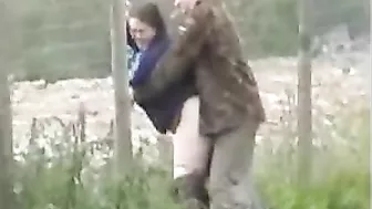 Uninhibited, Raucous, Drunken Couple Fucking in Public