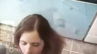 Drunk Perv stepbrother fucks young stepsis on kitchen table in wild sex romp