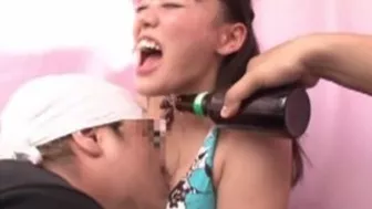 Fuckin' Drunk Asian Teen Gets Double-teamed by Two Horny perverts