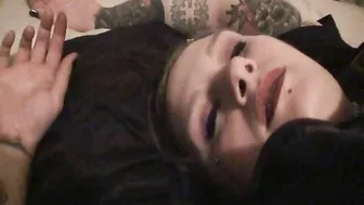 Drunk Bitch Gropes Passed Out Slut