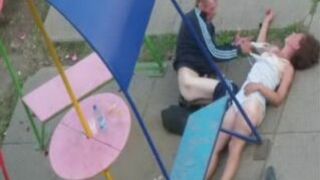 Fuckin' Drunk Russians Get Freaky in Public Park