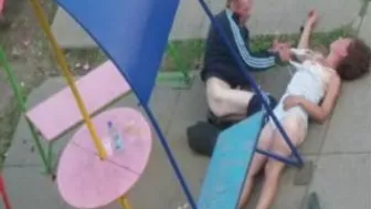 Fuckin' Drunk Russians Get Freaky in Public Park