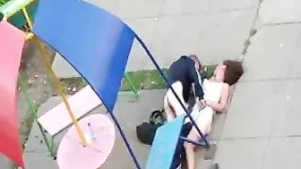 Fuckin' Drunk Russians Get Freaky in Public Park