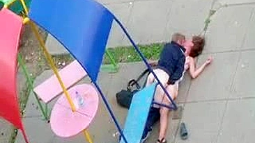 Fuckin' Drunk Russians Get Freaky in Public Park