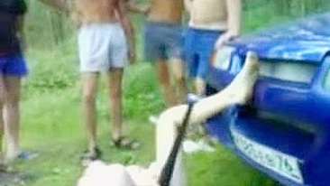 Drunk Bitch Gets Hammered on Picnic and Embarrasses herself in front of everyone