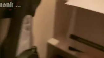 Drunk Wasted teen Melissa Matthews pushes fuck in the closet