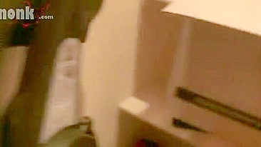 Drunk Wasted teen Melissa Matthews pushes fuck in the closet