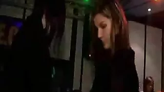 Fucking Wasted Drunk Sluts Fuck Each other's Asses in Public CFNM Orgy with Cumshots