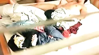 Husband catches his cheating wife in the act with his best friend! Dirty action caught on camera.