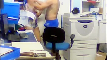 Hidden Cam Couple's Steamy Sex session on the job!