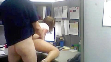 Sexy Office Romp Caught on Hidden Camera! Must-See!