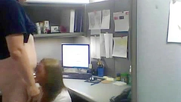 Sexy Office Romp Caught on Hidden Camera! Must-See!