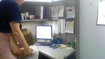Sexy Office Romp Caught on Hidden Camera! Must-See!