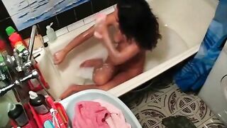 Sexy Teen Gets Naughty in the Bathtub - Must See!