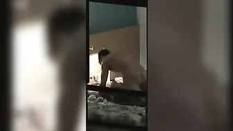 Peeping Tom's Delight - Steamy Couple Action through the Window