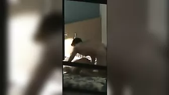 Peeping Tom's Delight - Steamy Couple Action through the Window