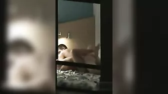 Peeping Tom's Delight - Steamy Couple Action through the Window