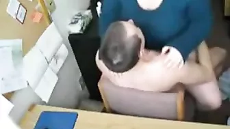 Hot Guy Have Doggy style sex with his fat colleague in the office!