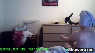 Sneaky Bro Catches Hot Sis Changing - Hidden Cam!