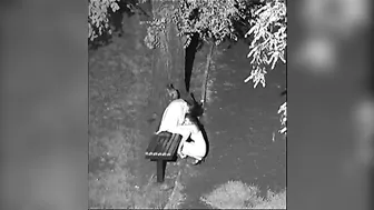 Sexy Young Couple in Public Park Amps Up the Heat with Steamy Balcony Action!