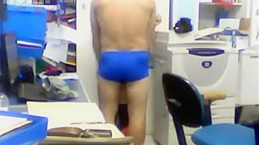 Dirty Office Scandal! Watch Hot Co-Workers Go Wild in the Copy room!