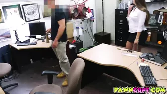 Sexy Blackmailer Gets Fucked in Pawn Shop by Creamy Asset