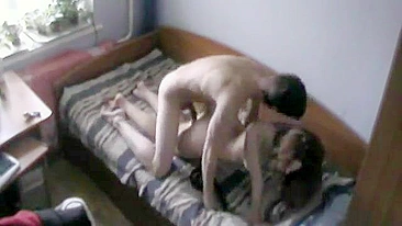 Wild College Sex Caught on Camera! Hot Roommates go all the way