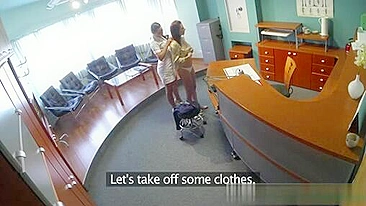 Sexy Nurse Gets Naughty with Patient in Doctor's Office