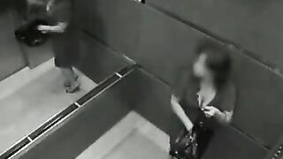 Sexy Encounter in an Elevator - Hidden Cam!