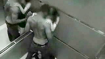 Sexy Encounter in an Elevator - Hidden Cam!