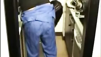 Spanish Amateur Wife Secretly Films her wild sex session with a real repairman in the kitchen!