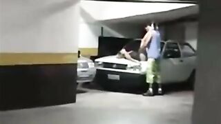 Hot Amateurs Go Wild in Secret Garage Sex session!