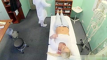 Sexy Patient Gets Intimate Exam by Hot Doctor - Hidden Cam!