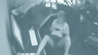 Slutty Secretary Gets Caught Fingering Herself on Office Security Camera
