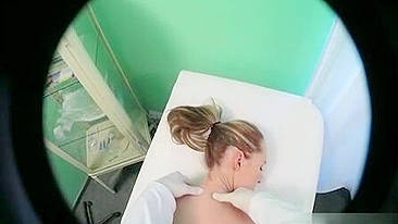 Hot Nurse Give Patient Massage to Relieve Back pain - Hidden Cam!