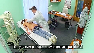 Hot Nurse Give Patient Massage to Relieve Back pain - Hidden Cam!