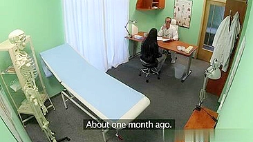Seduced by her sexy surgeon, busty patient pays plastic surgery bill with passionate sex
