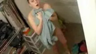 Sultry Surprise! Catch Your Roommate Fresh from the Shower Sultry Surprise! Catch Your Roommate Fresh from the Shower