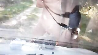 Mature Escort Gets Banged by Client in Car! Hidden Cam!