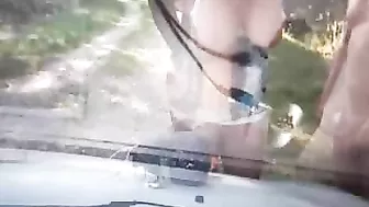 Mature Escort Gets Banged by Client in Car! Hidden Cam!