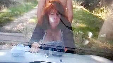 Mature Escort Gets Banged by Client in Car! Hidden Cam!