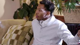 Ebony girls Ana Foxxx and Chanell Heart owned by friend guy after expensive champagne