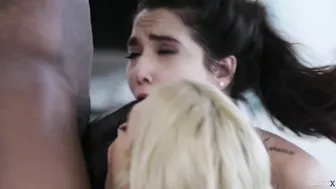 Two dirty-minded chicks take care of big black dick Two dirty-minded chicks take care of big black dick