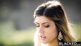 First interracial sex of smoking-hot girl Audrey Charlize