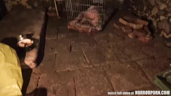 Tormenter visits slender slave-girl in dirty barn to feed her and harshly fuck in mouth and pussy Tormenter visits slender slave-girl in dirty barn to feed her and harshly fuck in mouth and pussy