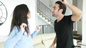 Hard sex and facial is the punishment for brazen stepsister