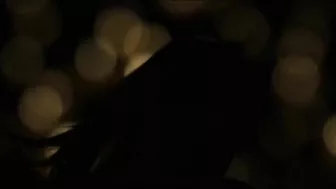 Short-haired brunette provides crashed biker first sexual aid