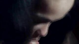Vintage XXX video: two horny girls give nice blowjob to beard guy until he abundantly cums