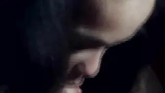 Vintage XXX video: two horny girls give nice blowjob to beard guy until he abundantly cums