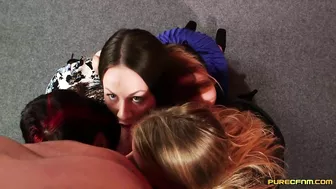 CFNM action of man, mature Pandora Smith, and MILFs Star Del Ray with Melody Pleasure